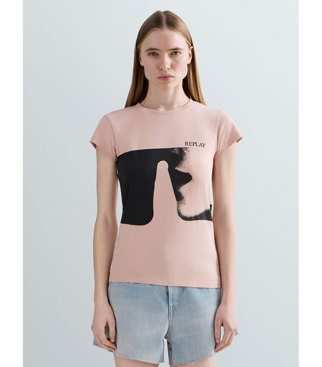 ストレッチコットングラフィックTシャツ